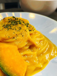 かぼちゃのクリームパスタ-レシピのメイン写真