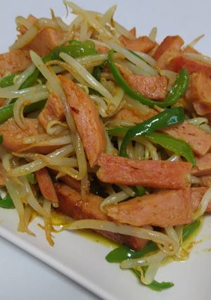 簡単！ごはんがすすむ♪スパムのカレー炒め-レシピのメイン写真