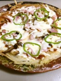 う米めんのクリスピーピザ-レシピのメイン写真