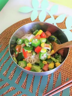 夏野菜満点◎そうめん-レシピのメイン写真