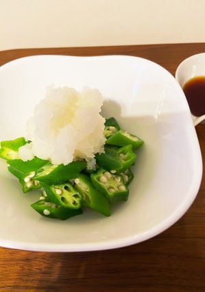 オクラのおろしぽん酢がけ☆-レシピのメイン写真