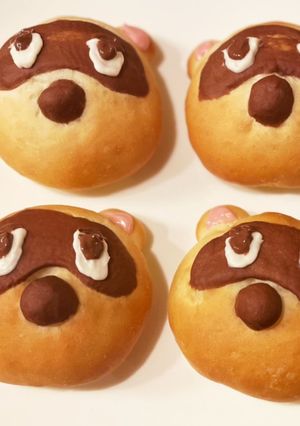 あつ森のたぬきちパン♫-レシピのメイン写真