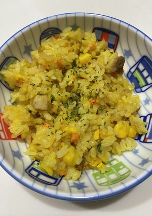 余ったチャーハンdeチーズカレーピラフ☆-レシピのメイン写真