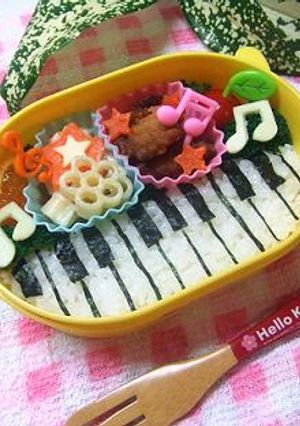 キャラ弁？ピアノ弁当☆-レシピのメイン写真