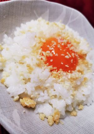 ポテト丸(ベビースター)on卵かけご飯-レシピのメイン写真