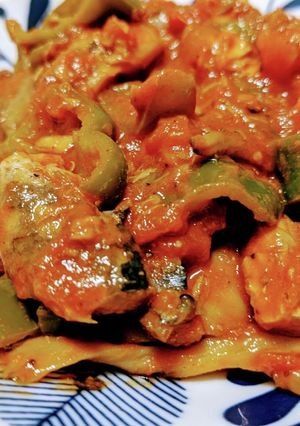 余った食材でサバ缶のトマト煮-レシピのメイン写真