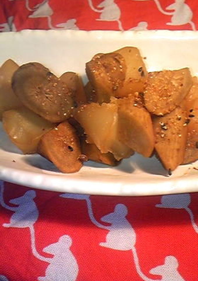 ごぼうとこんにゃくの炒め煮-レシピのメイン写真