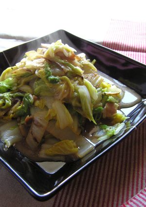 モリモリッ！甘～い焼き白菜のクリームとじ-レシピのメイン写真
