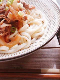 さっと作れる!甘辛豚肉うどん おろし添-レシピのメイン写真