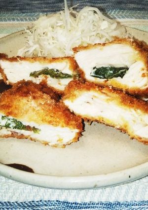 超お手軽 しそとウメでさっぱりチキンカツ-レシピのメイン写真