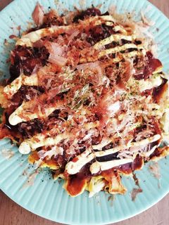 卵とキャベツ☆ヘルシーお好み焼き♪-レシピのメイン写真