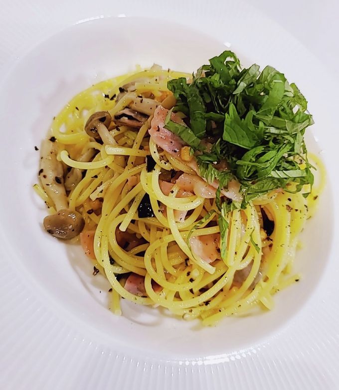 大葉香る！お茶漬けの素で冷製和風パスタ！ by 松ちゃんずきっちん