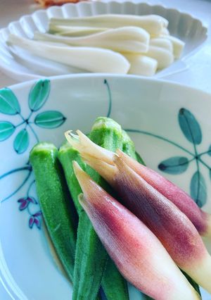 【簡単】オクラとミョウガの麺つゆ漬け-レシピのメイン写真