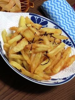 塩昆布フライドポテト-レシピのメイン写真