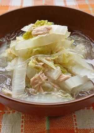 大量消費☆はくさいとツナのスープ煮-レシピのメイン写真
