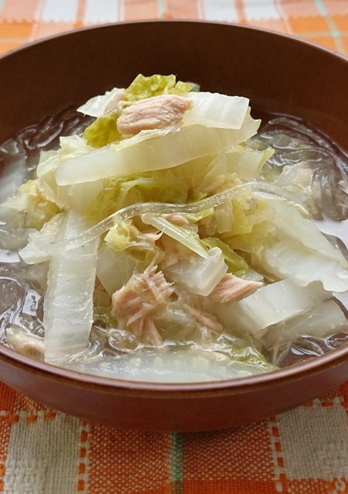 大量消費☆はくさいとツナのスープ煮-レシピのメイン写真
