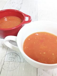 腐りかけたトマトの救出方法トマトのスープ-レシピのメイン写真