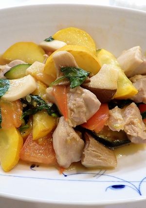 【バジル大量消費】夏野菜炒め-レシピのメイン写真