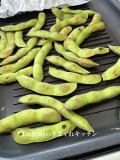 ホットプレートで焼枝豆-レシピのメイン写真