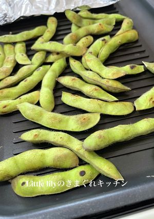 ホットプレートで焼枝豆-レシピのメイン写真