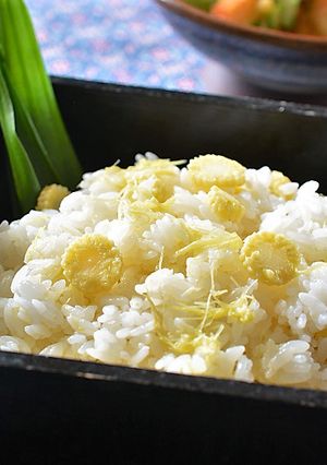 優しい甘さ、ヤングコーンの炊き込みご飯♪-レシピのメイン写真