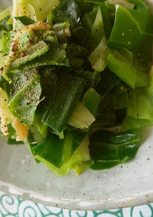 【使いきり】キャベツの外葉煮-レシピのメイン写真