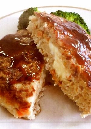 とろけるチーズインあんこうバーグ-レシピのメイン写真