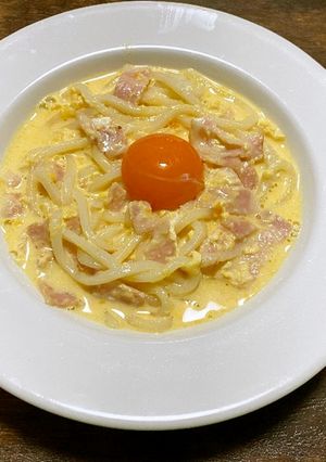 う米めんカルボナーラ-レシピのメイン写真