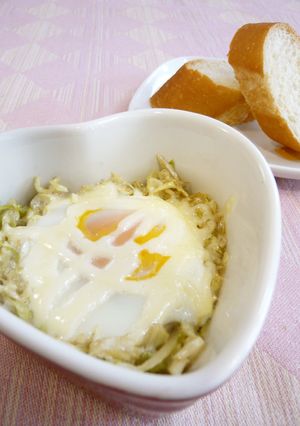 ♡簡単！朝食に♪キャベツＤＥココット♡-レシピのメイン写真