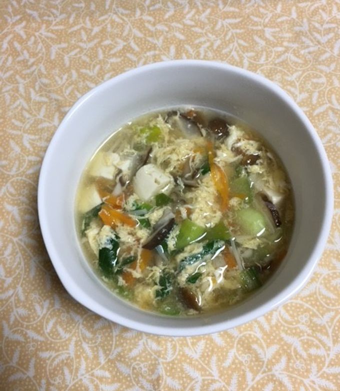 3種きのこのスープごはん✖️２ 3種きのこのスープごはん きのこの参鶏湯風スープごはん