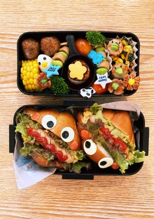 キャラ弁 ロールパンマン?-レシピのメイン写真