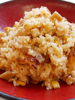 豚肉と蓮根の韓国風炊き込みご飯-レシピのメイン写真