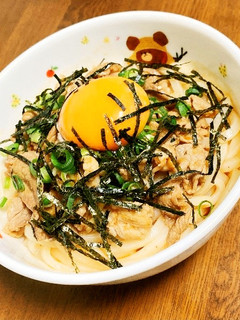 ピリ辛油そば風うどん-レシピのメイン写真