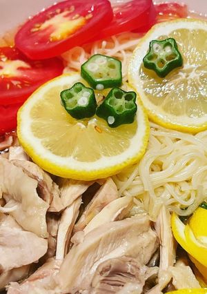 レモンが爽やか鶏そうめん-レシピのメイン写真