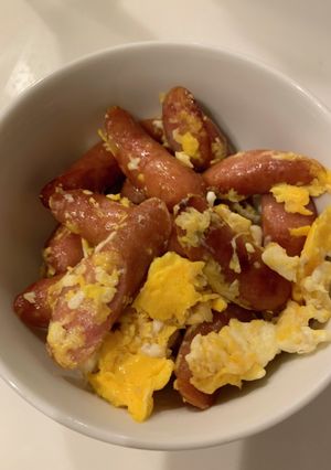 ホットクック　ウインナー卵炒め-レシピのメイン写真