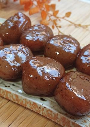 【動画レシピ】甘辛玉こんにゃく（業スー）-レシピのメイン写真