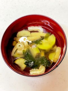 なす 油あげ わかめの味噌汁^^-レシピのメイン写真
