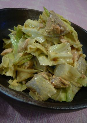 ✿キャベツと鮭のカレーマヨホットサラダ✿-レシピのメイン写真
