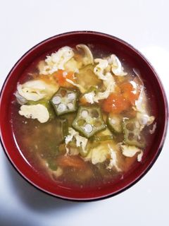 オクラとトマトのサマースープ-レシピのメイン写真