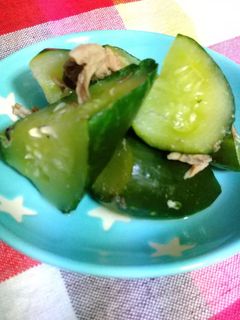 きゅうりとサバ缶の煮物-レシピのメイン写真