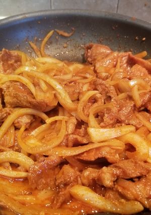 メウンデジプルコギ(辛い豚肉のプルコギ）-レシピのメイン写真