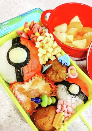 簡単キャラ弁★モンスターボール★ポケモン-レシピのメイン写真