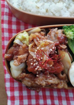 お弁当★本格★豚バラとキャベツ旨辛炒め★-レシピのメイン写真