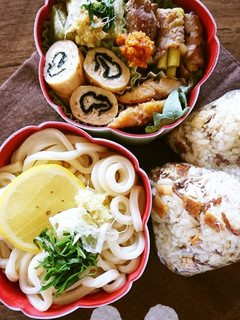 夏♪冷やしうどん弁当-レシピのメイン写真