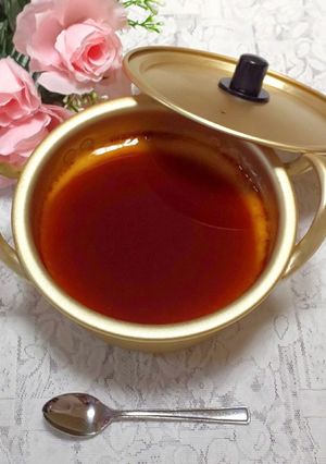 ダイソーさんのアルミ鍋で作る蒸しプリン！-レシピのメイン写真