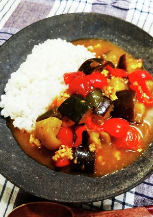 夏野菜たっぷり和風カレー-レシピのメイン写真