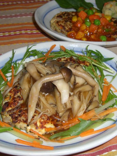 たっぷりきのこのおから豆腐ハンバーグ☆-レシピのメイン写真