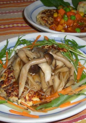 たっぷりきのこのおから豆腐ハンバーグ☆-レシピのメイン写真