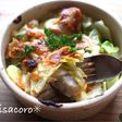 mキャベツと鶏の味噌マヨチーズ焼き