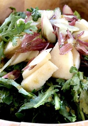 春菊とリンゴのサラダ☆vegan-レシピのメイン写真